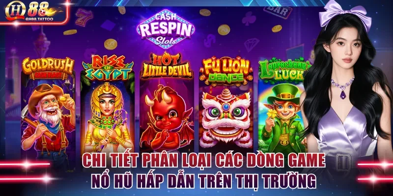 Chi tiết phân loại các dòng game nổ hũ hấp dẫn trên thị trường