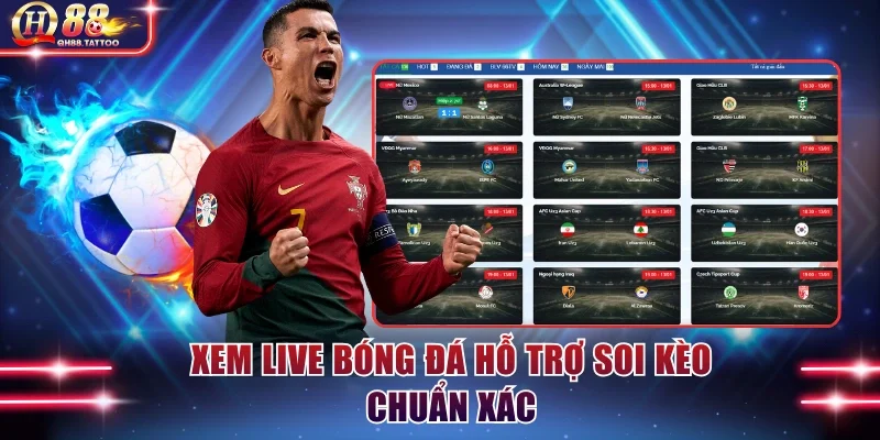 Xem live bóng đá hỗ trợ soi kèo chuẩn xác